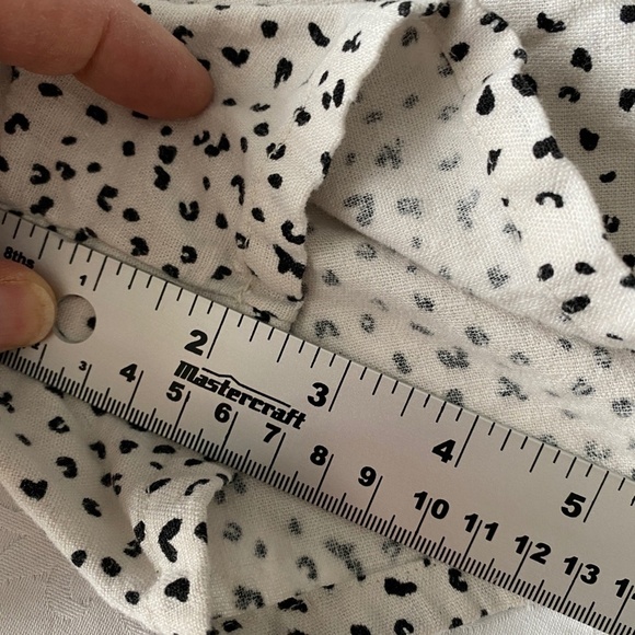 Old Navy Girl's White/Black Print Linen Blend Romper Size Large (10-12) - Picture 12 of 13